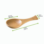 IWAKI Bamboo Spoon 0.25oz L:3.7in - 50 pcs