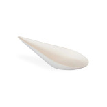 Bio n Chic Drop Shaped White Sugarcane Dish 0.5oz L:4.1in W:1.9in H:1.15in - 30 pcs