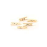 Mini Wooden Clothespin Accessory for Cones and Boats L:1inin W:0.36in - 100 pcs