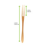 SURAT Bamboo Flat Fork L:6.5in - 50 pcs