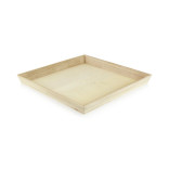 NOAH31 Heavy Duty Wooden Tray Top:L:13.75in W:13.75in Bottom:L:12.6in W:12.6in H:1.5in - 1 pcs