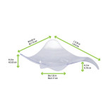 TRIBA Mini Triangular Dish L:3in W:3in H:0.5in - 20 pcs