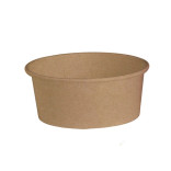 Buckaty Round Kraft To Go Container 24oz D:5.9in H:2.4in - 45 pcs