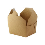 Kraft Meal Box 50oz Base:L:7.75in W:5.5in H:2in Top:L:8.5in W:6.3in H:2in - 25 pcs