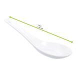 CHIN Mini Porcelain Spoon 0.2oz L:5in W:1.6in H:0.5in - 6 pcs