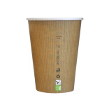 Compostable Paper Cup Single Wall 12oz D:3.5in H:4.4in - 50 pcs