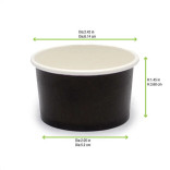 Black Paper Cup 2oz D:2.4in H:1.4in - 50 pcs
