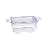 LOUKIA Transparent Casserole Dish with Rigid Lid 2.5oz L:2.5in W:2in H:1.1in - 24 pcs LOUKIA Transparent Casserole Dish with Rigid Lid 2.5oz L:2.5in W:2in H:1.1in - 24 pcs