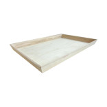 NOAH54 Heavy Duty Wooden Tray Top:L:22.7in W:15.7in Bottom:L:21.9in W:14.4in H:2.75in - 1 pcs