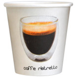 Ristretto Paper Cup 3oz D:2.2in H:2.2in - 50 pcs
