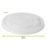 CPLA Lid For 8 oz Cup D:3.5in - 50 pcs