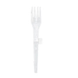 White Folding Fork Wrapped L:5.3in - 100 pcs