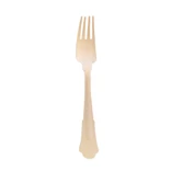100pcs - 7.5" Unwrapped Elegant Wooden Fork