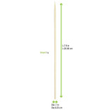 Bamboo BBQ Skewers D:0.1in L:7.9in - 100 pcs