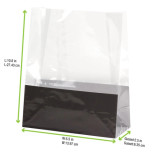 Clear SOS bag L:5.5in W:2.5in H:8in - 100 pcs