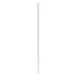 Durable Solid White Paper Straws - Unwrapped D:0.2in L:7.75in - 500 pcs