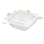 Clear PET Lid for 210APUSCB750 L:7.67in W:7.67in H:0.01in - 30 pcs