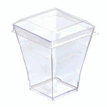 TAIT Clear PET Lid for 209MBTAITI & 209MBTAITIB & 209MBTAITIV & 209MBTAITIN L:2.12in W:2.12in H:0.39in - 200 pcs
