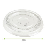 PET Flat Lid D:2.83 H:0.3in - 50 pcs