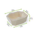 Minimi Wooden Baking Mold MC9 2oz - L:3.5in W:2.5in H:1.2in - 500 pcs