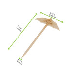 CHIBA Bamboo Umbrella Pick L:3.5in - 100 pcs