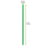 Sample of 210CHP19FG D:0.2in L:7.75in -  pcs