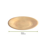 SCANDINAVIA ROUND WOODEN PLATE D:8.2in - 10 pcs