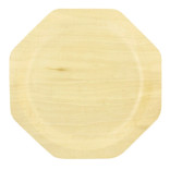 SCANDINAVIA Octagonal Wooden Plate L:10in - 10 pcs