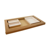 VIP MEAL KIT(includes kraft tray, carboard lid, wooden dishes)  - 1 pcs