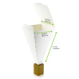 Sample of 210SCONE Top:3.5 x 3.5in H:7.5in - 25 pcs