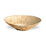 Mini Bamboo Leaf Round Dish 2oz D:3.1in - 50 pcs Mini Bamboo Leaf Round Dish 2oz D:3.1in - 50 pcs