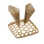 Bamboo Display for Cones L:5.1in W:5.1in H:1.1in - 5 pcs
