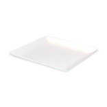 Bio n Chic White Sugarcane Plate L:6.3in W:6.3in H:0.55in - 100 pcs
