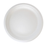 Sugarcane White Round Plate D:10in - 25 pcs Sugarcane White Round Plate D:10in - 25 pcs