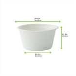 White Sugarcane Souffle / Portion Cup 2oz D:2.4in - 50 pcs