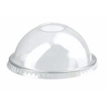 Clear Dome Lid With Hole D:3in H:1.5in - 100 pcs