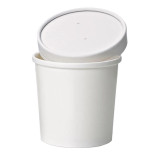 White Soup Cup (Lid optional) 12oz D:3.55in H:3.3in - 50 pcs