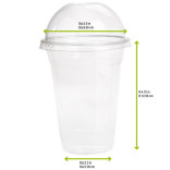 Clear Compostable Cup 15oz D:3.78in - 50 pcs