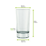 Tall Plastic Shot Glass 1.5oz D:1.4in - 6 pcs - BioandChic