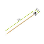 Bamboo Soccer Skewers L:4.7in - 100 pcs