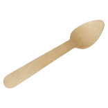 WOODSY Mini Wooden Spoon L:4.33in - 24 pcs