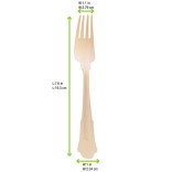 Elegant Wooden Fork L:7.5in - 12 pcs