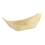 WOODSY Mini Wooden Boat L:2.7in W:1.7in H:0.75in - 20 pcs