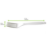 Cornstarch (PLA) Cutlery Fork L:7in - 24 pcs