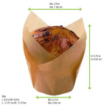 Tulip Brown Baking Cup 5oz - 12 pcs