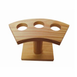3 Holes Bamboo Cone and Temaki Display D:0.8in 6.25 x 3 x 3.5in - 1 pcs 3 Holes Bamboo Cone and Temaki Display D:0.8in 6.25 x 3 x 3.5in - 1 pcs