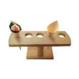 5 Holes Bamboo Cone and Temaki Display D:0.8in 9.2 x 3.1 x 3.7in - 1 pcs 5 Holes Bamboo Cone and Temaki Display D:0.8in 9.2 x 3.1 x 3.7in - 1 pcs