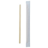 Individually Wrapped Wooden Coffee Stirrers L:5.5in W:0.2in 0.04in - 1000 pcs