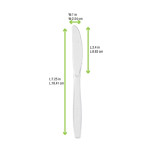 Unwrapped Clear Majesty Knife L:7.48in - 100 pcs