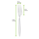 Unwrapped Clear Majesty Fork L:7.08in - 100 pcs